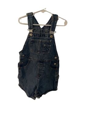 Vintage 90’s GAP Baby Dark Blue Denim Short Overalls with Front Pocket